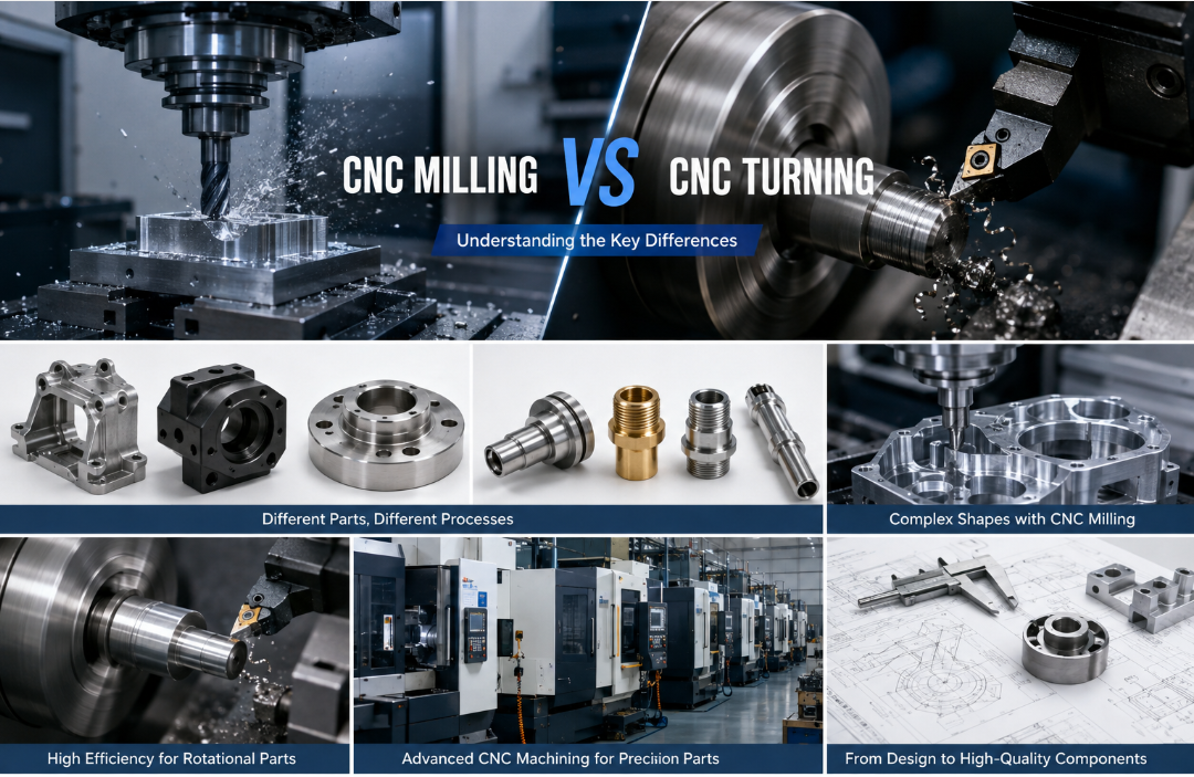 تفاوت بین فرز CNC و تراشکاری CNC چیست؟